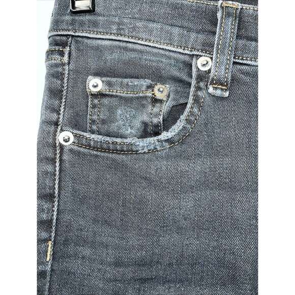 Rag & Bone Dive High Rise Skinny in Clean Steele Black Jeans Size 25 - Picture 3 of 8